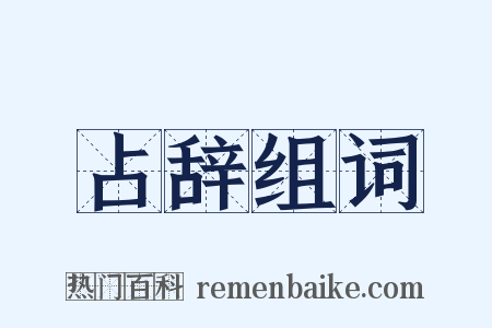 占辞组词是什么意思的图片